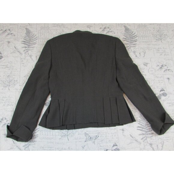 EUC AKRIS Blazer Jacket Skirt Suit Set wool bld desk to dinner capsule womens 10 - Picture 6 of 10